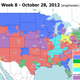 Image for article titled Which TV Market Is Getting Screwed This Sunday? An Analysis Of Week 8 NFL Viewing Maps